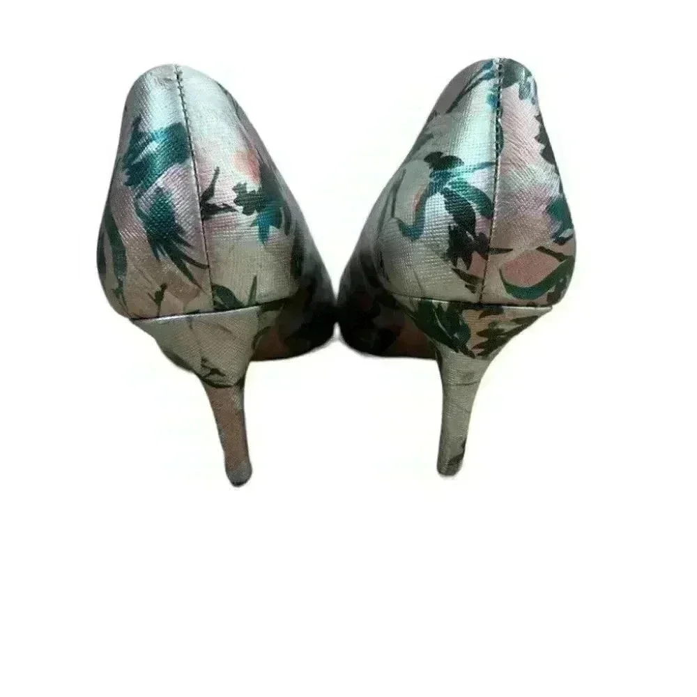 louise et cie womens pumps jordyna floral point toe 2.5” heel size 8.5